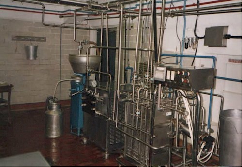 One of the first pasteurization systems